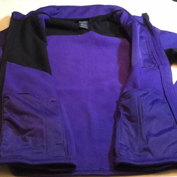 CB Performance fleece Jacket purple black XL New With Tags - Picture 6 of 8